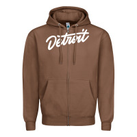 Chestnut DETROIT Zipper Hoodie - linhVisuals