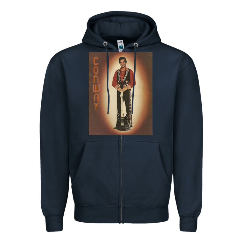 Conway Twitty Concert Tour Progra Zipper Hoodie by linhVisuals | Teevron
