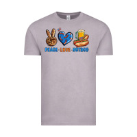 Vintage Zinc Peace Love Hotdog Vintage Tee - BundleAndBundleShop