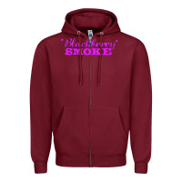 Burgundy blackberry smoke 6 Zipper Hoodie - linhVisuals
