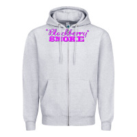 Heather Grey blackberry smoke 6 Zipper Hoodie - linhVisuals