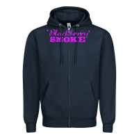 Navy blackberry smoke 6 Zipper Hoodie - linhVisuals
