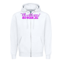 White blackberry smoke 6 Zipper Hoodie - linhVisuals