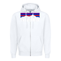 White alaska retro vintage mountains & outdoors wilderness state Zipper Hoodie - linhVisuals