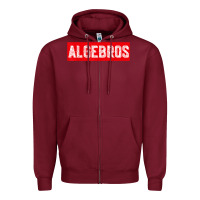 Burgundy algebros design for math students or a present to ur teacher Zipper Hoodie - linhVisuals