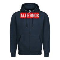 Navy algebros design for math students or a present to ur teacher Zipper Hoodie - linhVisuals