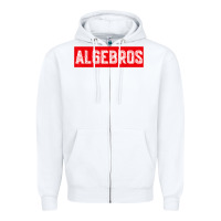 White algebros design for math students or a present to ur teacher Zipper Hoodie - linhVisuals
