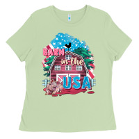 Matcha Barn in the USA Ladies Tee - FaDigitalArtStudio