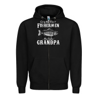 Black mens only the finest fishermen grandad premium Zipper Hoodie - linhVisuals