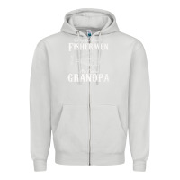 Dove Grey mens only the finest fishermen grandad premium Zipper Hoodie - linhVisuals