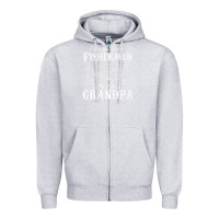 Heather Grey mens only the finest fishermen grandad premium Zipper Hoodie - linhVisuals