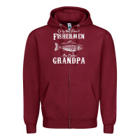Burgundy mens only the finest fishermen grandad premium Zipper Hoodie - linhVisuals
