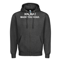 Charcoal Heather april fools day for teacher ha ha made you read premium Zipper Hoodie - linhVisuals