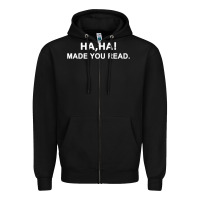 Black april fools day for teacher ha ha made you read premium Zipper Hoodie - linhVisuals
