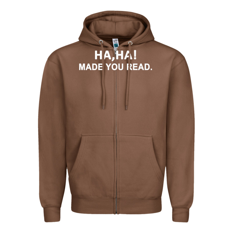 April Fools Day For Teacher Ha Ha Made You Read Premium Zipper Hoodie by linhVisuals | Teevron