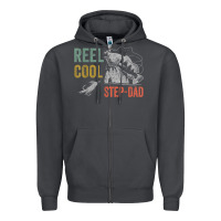 Smoke mens reel cool step dad fishing funny fathers day Zipper Hoodie - linhVisuals