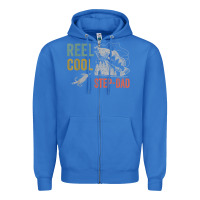 True Royal mens reel cool step dad fishing funny fathers day Zipper Hoodie - linhVisuals