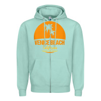 Seafoam california venice beach tank top Zipper Hoodie - linhVisuals