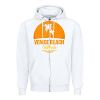 White california venice beach tank top Zipper Hoodie - linhVisuals