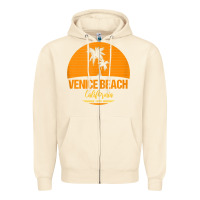 Sandshell california venice beach tank top Zipper Hoodie - linhVisuals