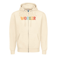 Sandshell Social Worker Job Occupation Funny Birthday Zipper Hoodie - linhVisuals