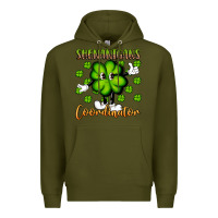 Army Green shenanigans coordinator st patrick s day artiststas Premium Hoodie - Artiststas