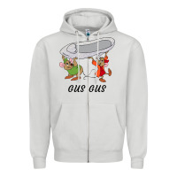 Dove Grey gus gus Cinderella Zipper Hoodie - linhVisuals