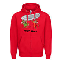 Red gus gus Cinderella Zipper Hoodie - linhVisuals