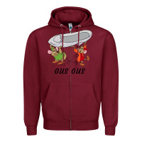 Burgundy gus gus Cinderella Zipper Hoodie - linhVisuals