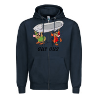 Navy gus gus Cinderella Zipper Hoodie - linhVisuals