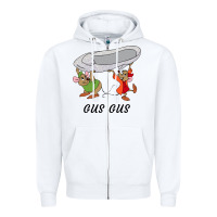 White gus gus Cinderella Zipper Hoodie - linhVisuals