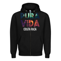 Costa Rica Pura Vida Toucan Tropical Surf Beach Vibes Tank Top Zipper Hoodie | Teevron