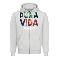 Dove Grey costa rica pura vida toucan tropical surf beach vibes tank top Zipper Hoodie - linhVisuals