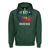 Sports Green costa rica pura vida toucan tropical surf beach vibes tank top Zipper Hoodie - linhVisuals