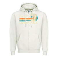 Oatmeal Heather costa rica retro beach vacation costa rica souvenir beach t shirt Zipper Hoodie - linhVisuals