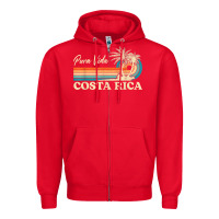 Costa Rica Retro Beach Vacation Costa Rica Souvenir Beach T Shirt Zipper Hoodie | Teevron