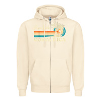 Sandshell costa rica retro beach vacation costa rica souvenir beach t shirt Zipper Hoodie - linhVisuals
