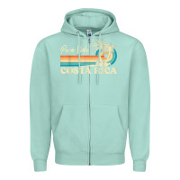 Seafoam costa rica retro beach vacation costa rica souvenir beach t shirt Zipper Hoodie - linhVisuals