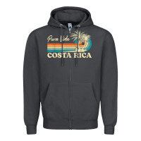 Smoke costa rica retro beach vacation costa rica souvenir beach t shirt Zipper Hoodie - linhVisuals