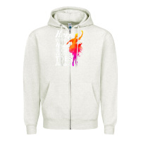 Oatmeal Heather ballet dancer keep head high toes pointed ballerina teacher Zipper Hoodie - linhVisuals