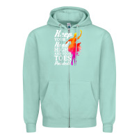 Seafoam ballet dancer keep head high toes pointed ballerina teacher Zipper Hoodie - linhVisuals