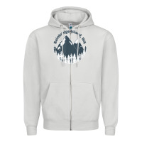 Dove Grey bainbridge island wa mountains hiking climbing camping Zipper Hoodie - linhVisuals