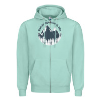 Seafoam bainbridge island wa mountains hiking climbing camping Zipper Hoodie - linhVisuals