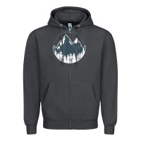 Smoke bainbridge island wa mountains hiking climbing camping Zipper Hoodie - linhVisuals
