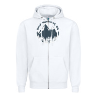 White bainbridge island wa mountains hiking climbing camping Zipper Hoodie - linhVisuals