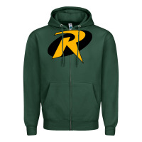 Sports Green Robin Zipper Hoodie - linhVisuals