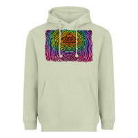 Matcha colorful zebra background Heavyweight Hoodie - RanaPortraitStore