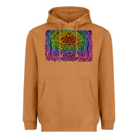 Meerkat colorful zebra background Heavyweight Hoodie - RanaPortraitStore