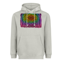 Moon Dust colorful zebra background Heavyweight Hoodie - RanaPortraitStore