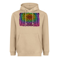 Mushroom colorful zebra background Heavyweight Hoodie - RanaPortraitStore